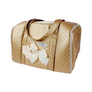 Bolsa Avio Glossy Dourada 