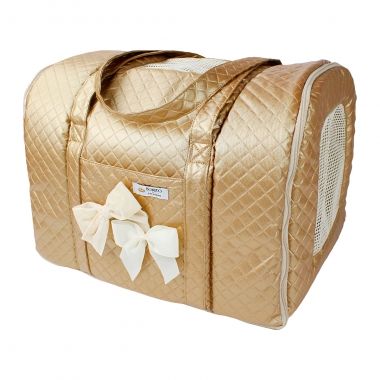 Bolsa Transporte Glossy Dourada 