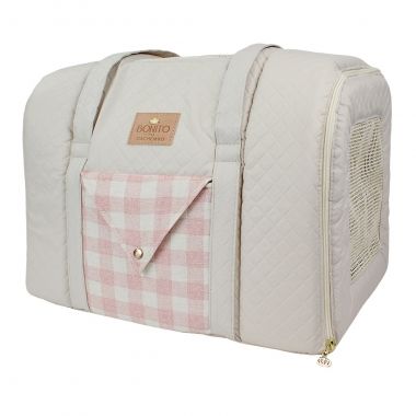 Bolsa Transporte Classic Xadrez Rose 