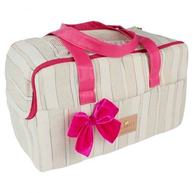 Bolsa Viagem Velvet Linen Pink